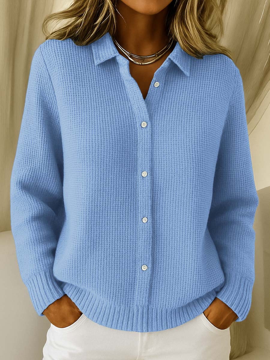 Ninon - Cardigan Maille Boutonné Décontracté