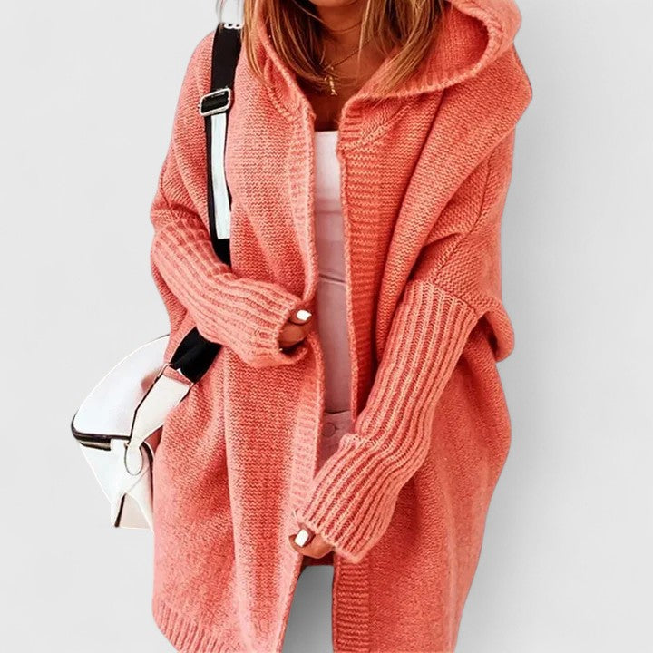 Isaline - Cardigan Oversize Capuche Long
