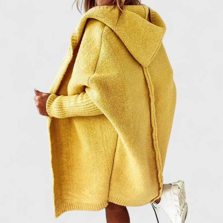 Isaline - Cardigan Oversize Capuche Long