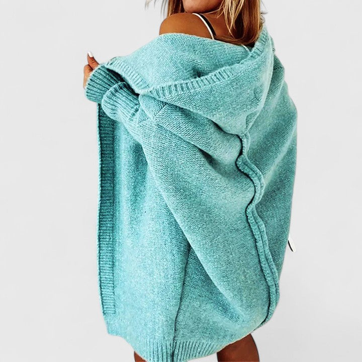 Isaline - Cardigan Oversize Capuche Long