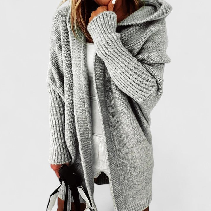 Isaline - Cardigan Oversize Capuche Long