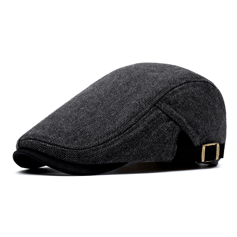 Casquette Chevron Coton Visière Courbée - Noir