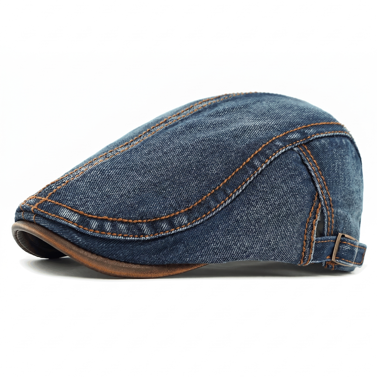Andréa - Casquette Plate Denim