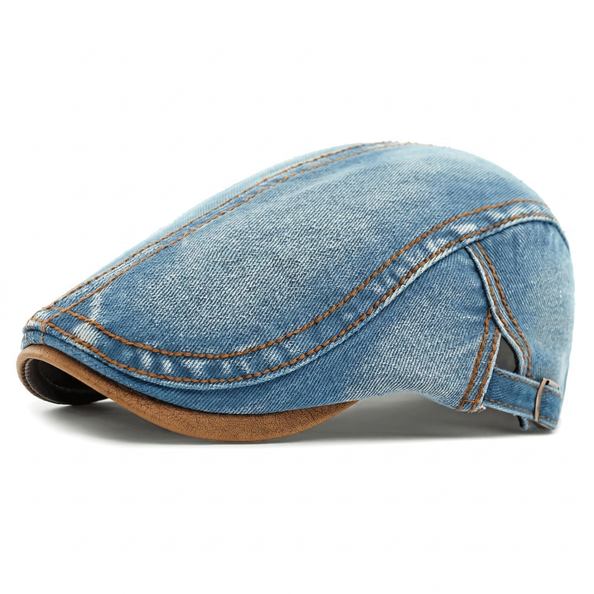 Andréa - Casquette Plate Denim