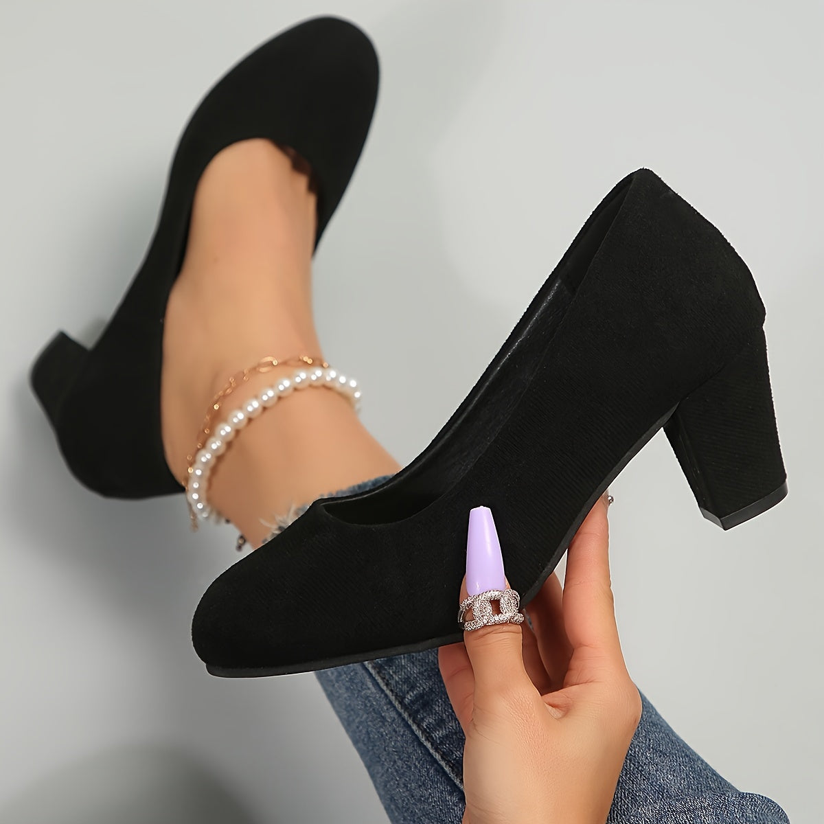 Chaussures à Talons Orthopédiques Femme - Noir