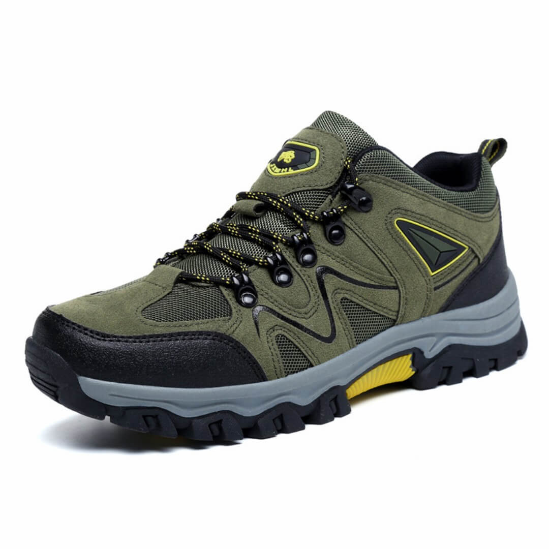 Chaussures de randonnée imperméables orthopédiques - Vert/Jaune