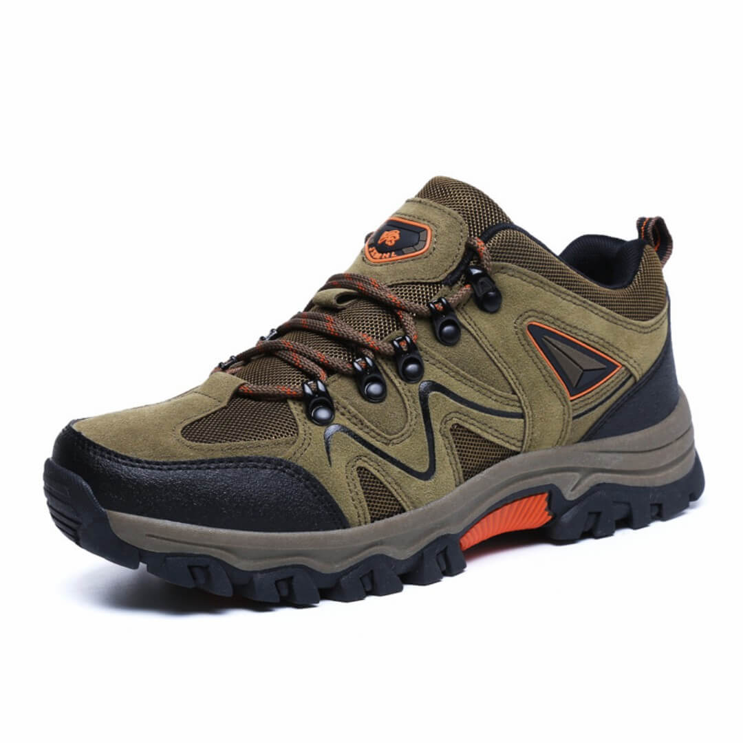 Chaussures de randonnée imperméables orthopédiques - Marron/Orange