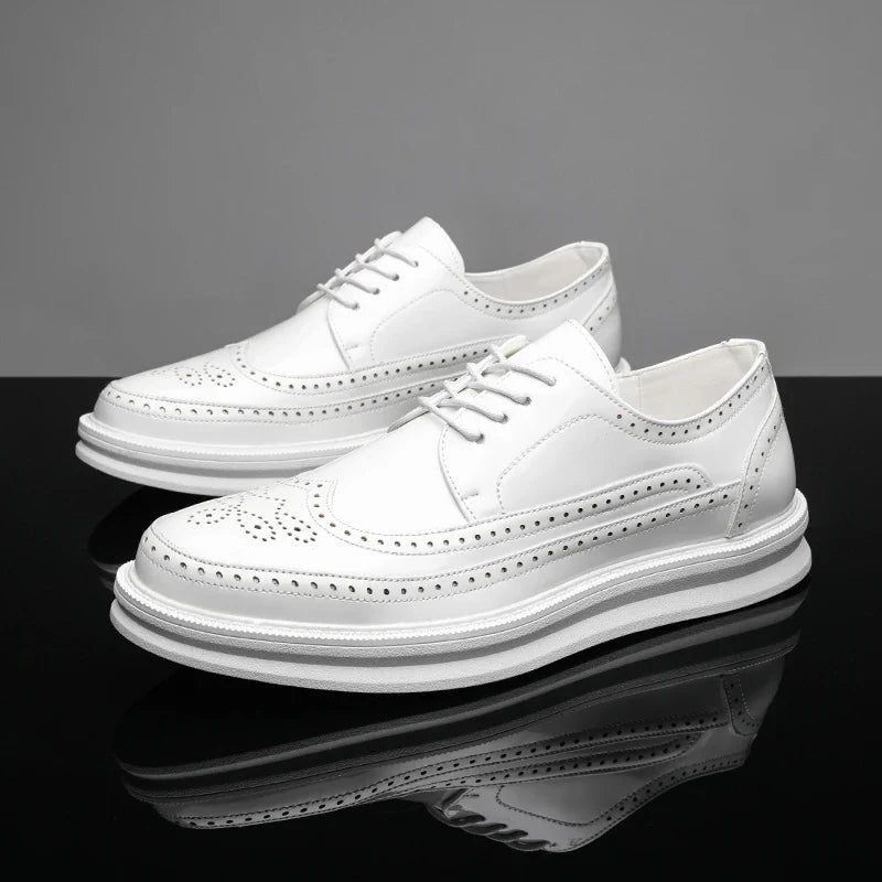 Chaussures en cuir véritable à lacets