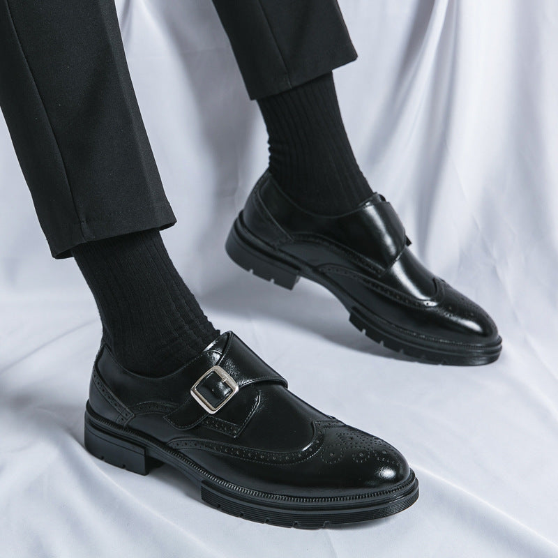 Chaussures Habillées Homme à Boucle Cuir Végane