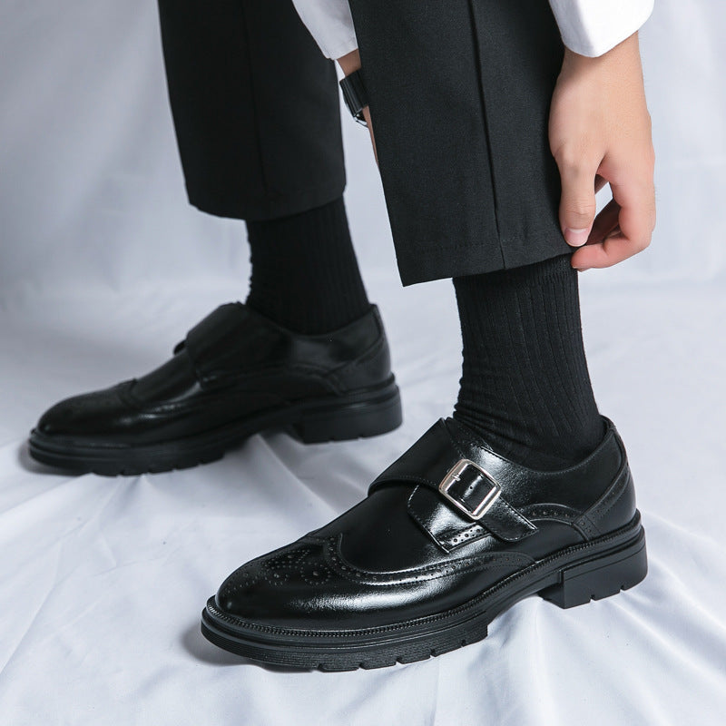 Chaussures Habillées Homme à Boucle Cuir Végane