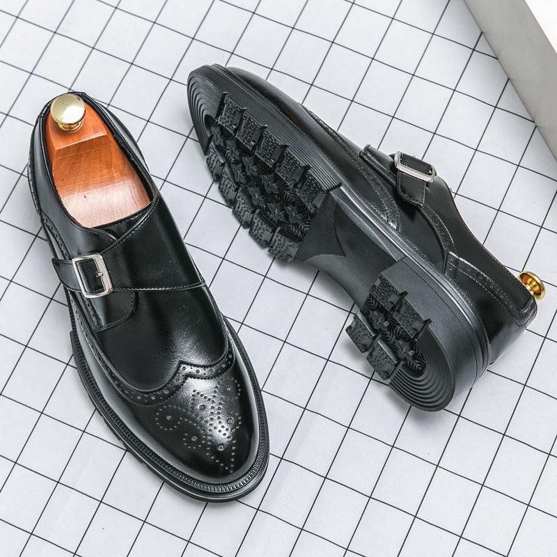 Chaussures Habillées Homme à Boucle Cuir Végane