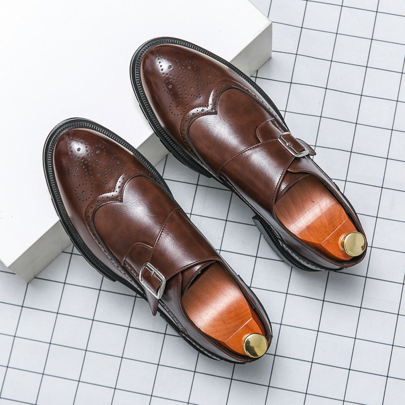 Chaussures Habillées Homme à Boucle Cuir Végane