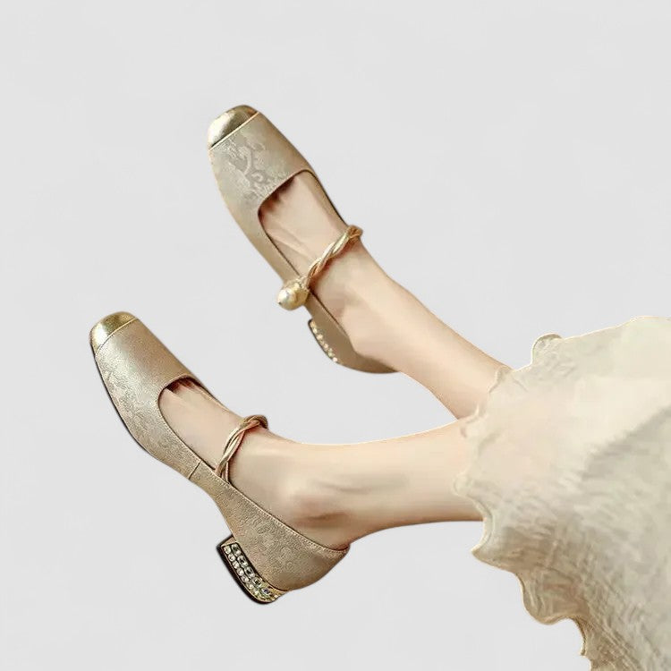 Chaussures Mary Jane Orthopédiques Femme Talon Bloc Bride