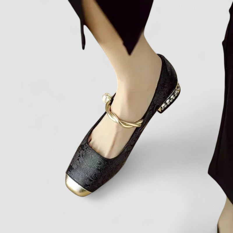 Chaussures Mary Jane Orthopédiques Femme Talon Bloc Bride