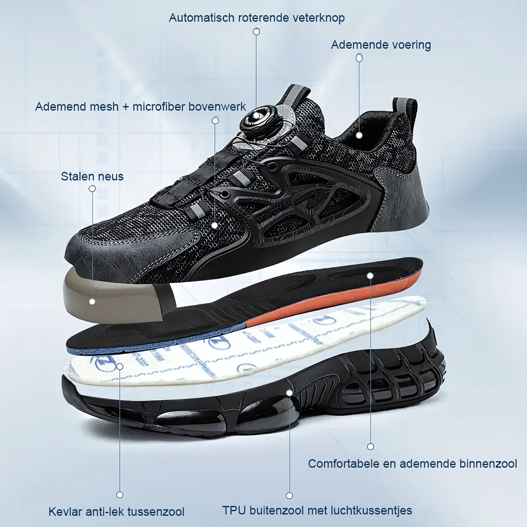 Chaussures orthopédiques confort à semelle mémoire de forme respirante