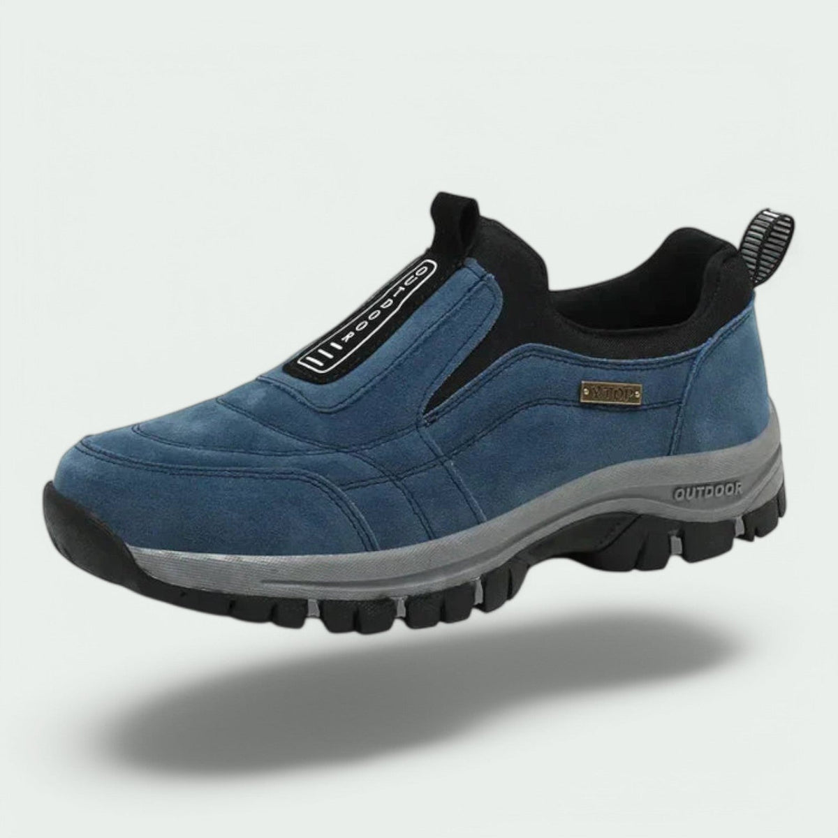 Chaussures orthopédiques de promenade homme confort - Bleu