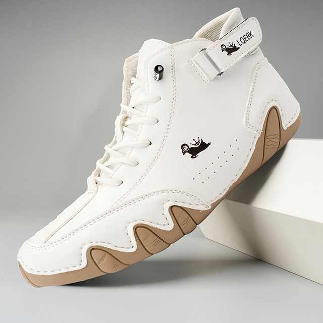 Chaussures orthopédiques homme confort - Blanc