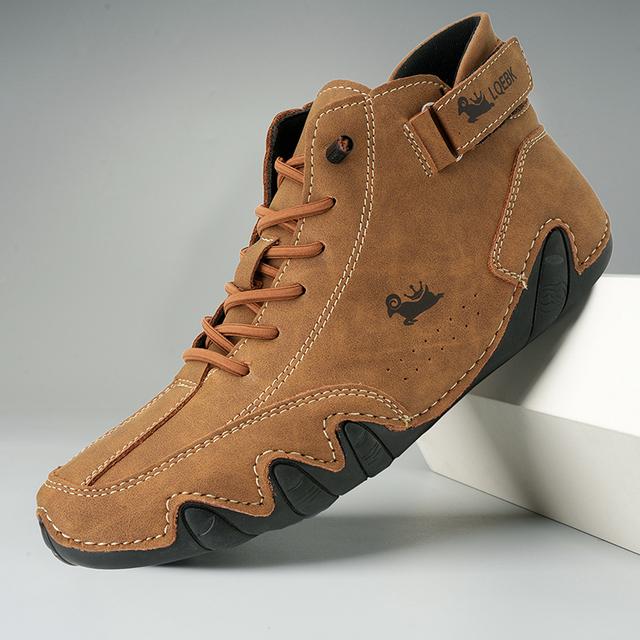 Chaussures orthopédiques homme confort - Marron