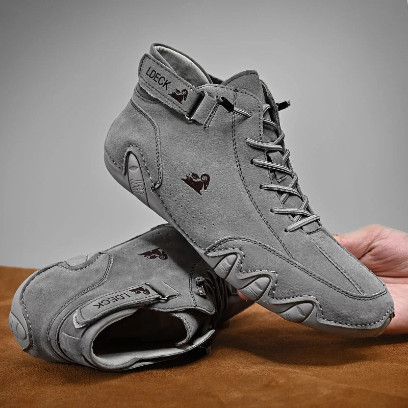 Chaussures orthopédiques homme confort - Gris