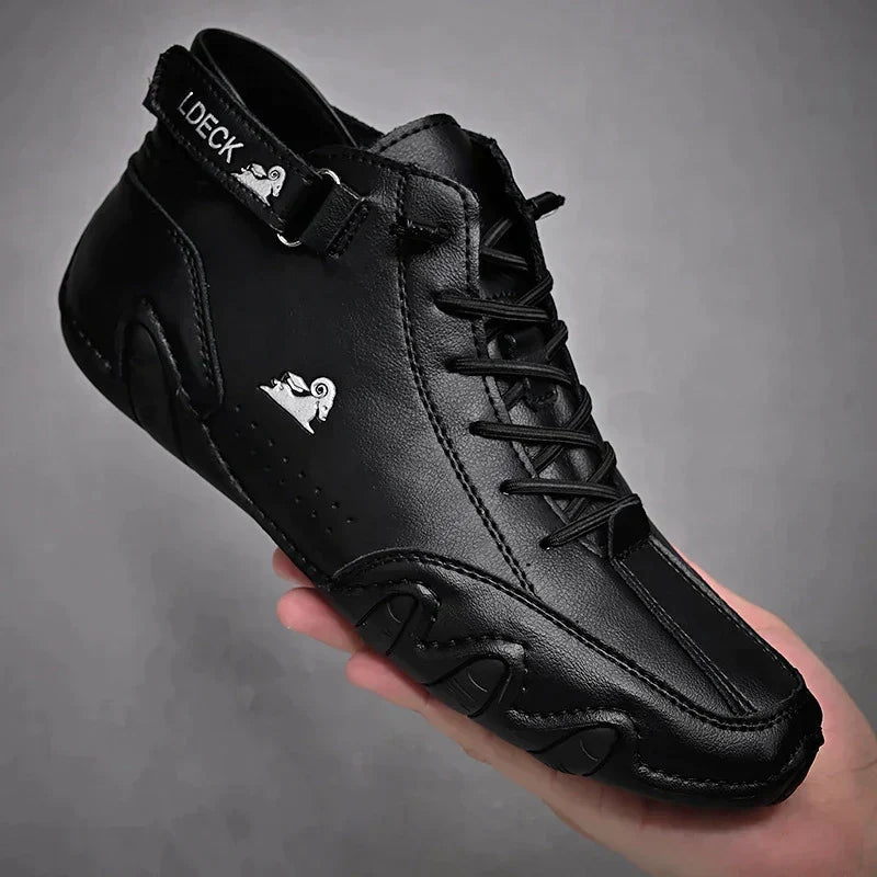 Chaussures orthopédiques homme confort - Noir
