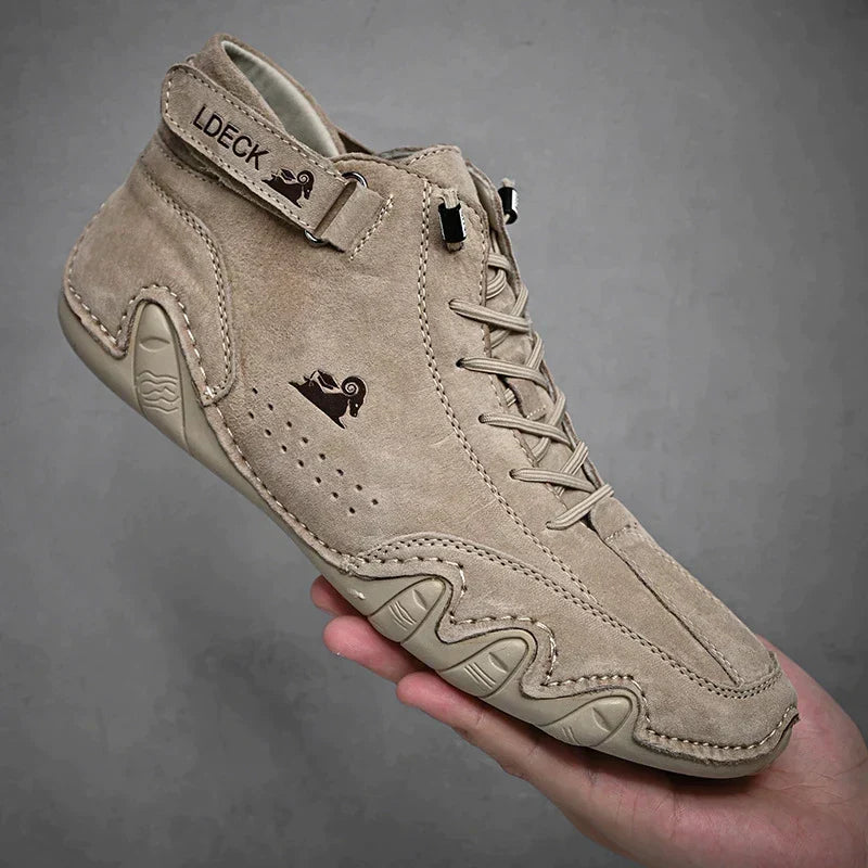 Chaussures orthopédiques homme confort - Kaki