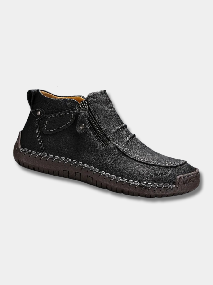 Chaussures Orthopédiques Homme Confort Zip Latéral Semelle Antidérapante