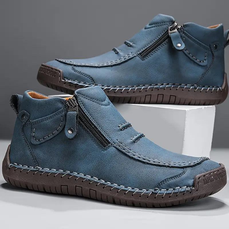 Chaussures orthopédiques homme ergonomiques confort - Bleu