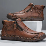 Chaussures orthopédiques homme ergonomiques confort - Marron