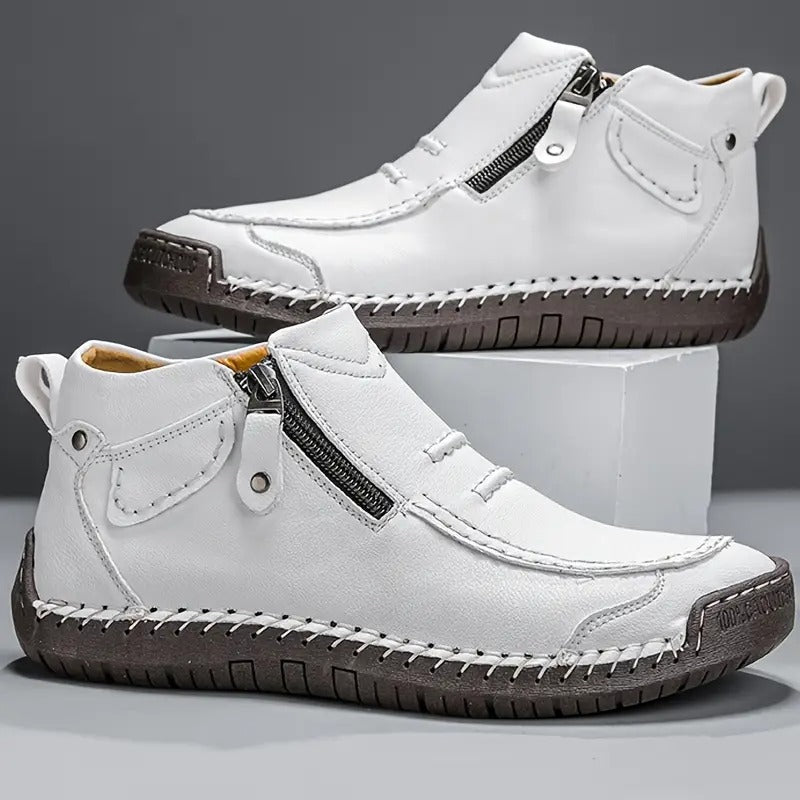 Chaussures orthopédiques homme ergonomiques confort - Blanc
