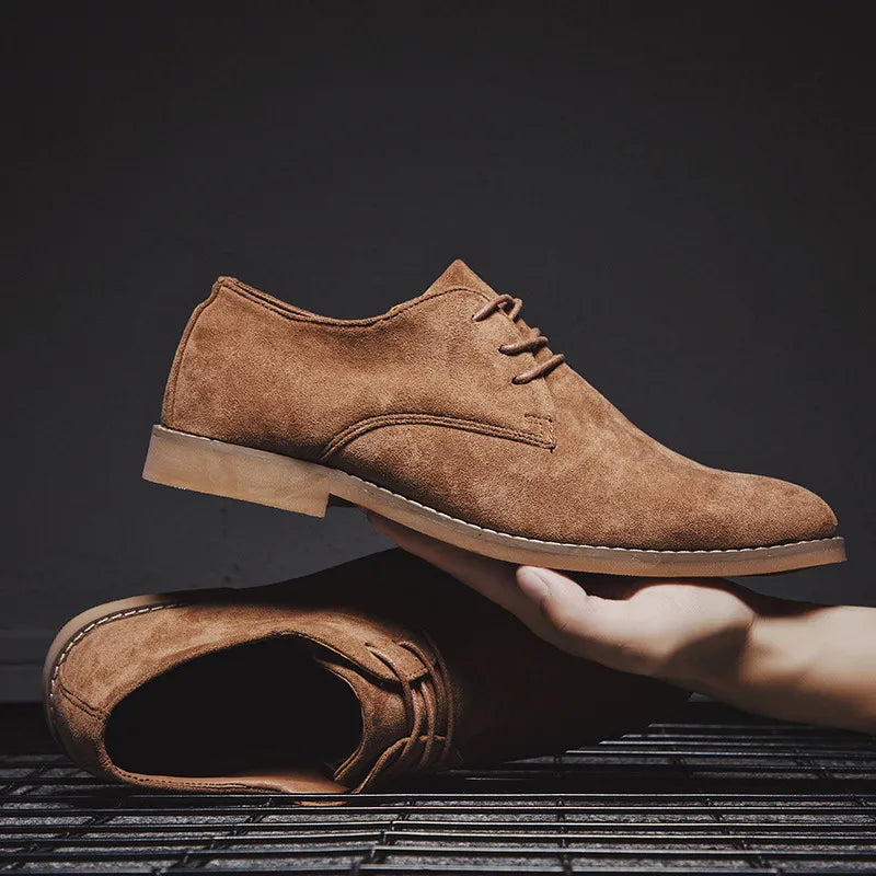 Chaussures Oxford en Daim Homme Semelle Confort