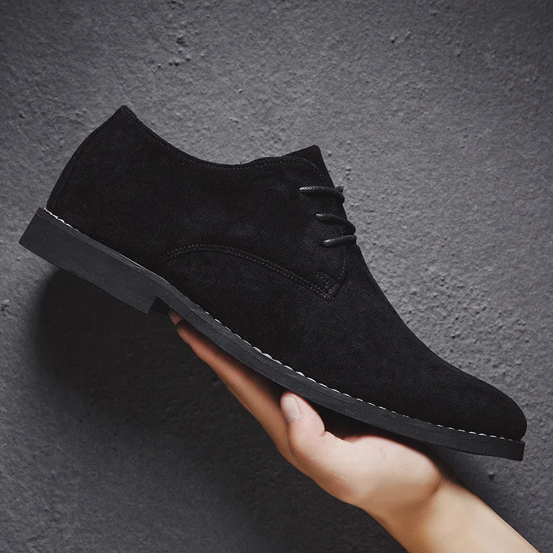 Chaussures Oxford en Daim Homme - Noir