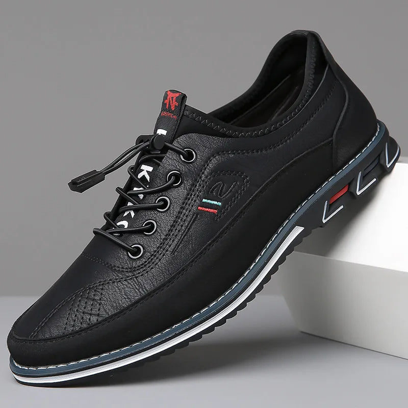 Chaussures Oxford Homme Confort Respirantes - Noir