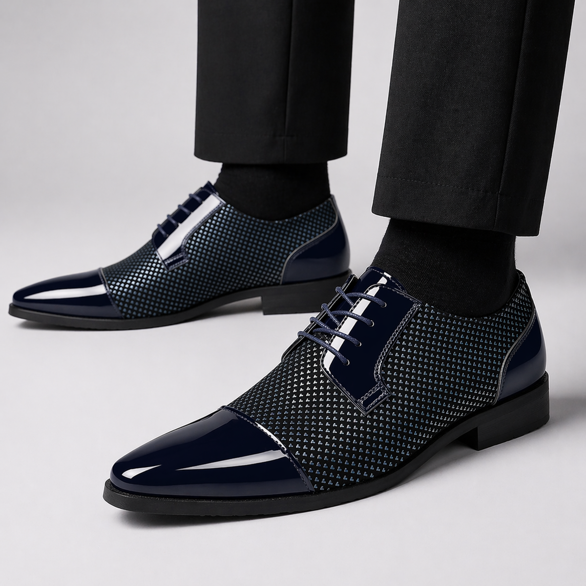 Chaussures Oxford Homme Cuir Verni Bout Pointu