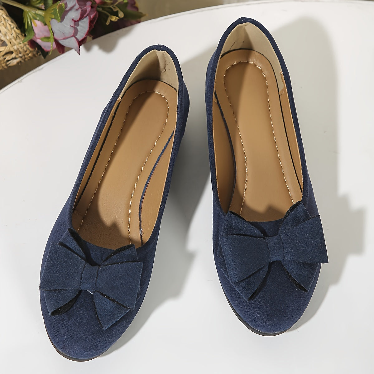 Irène - Chaussures Plates Confort Nœud
