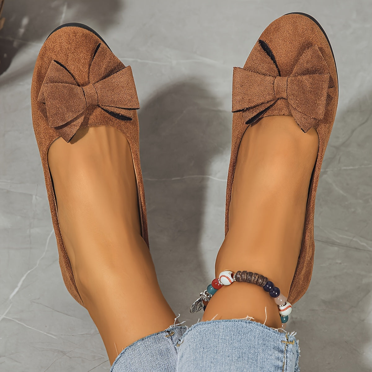 Irène - Chaussures Plates Confort Nœud