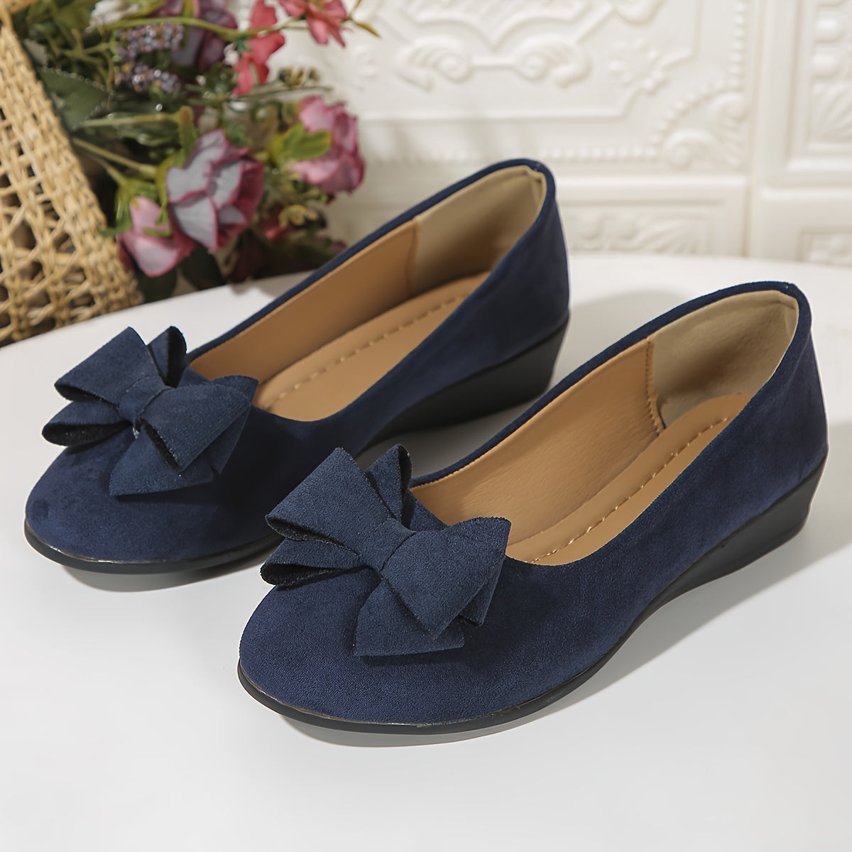 Irène - Chaussures Plates Confort Nœud