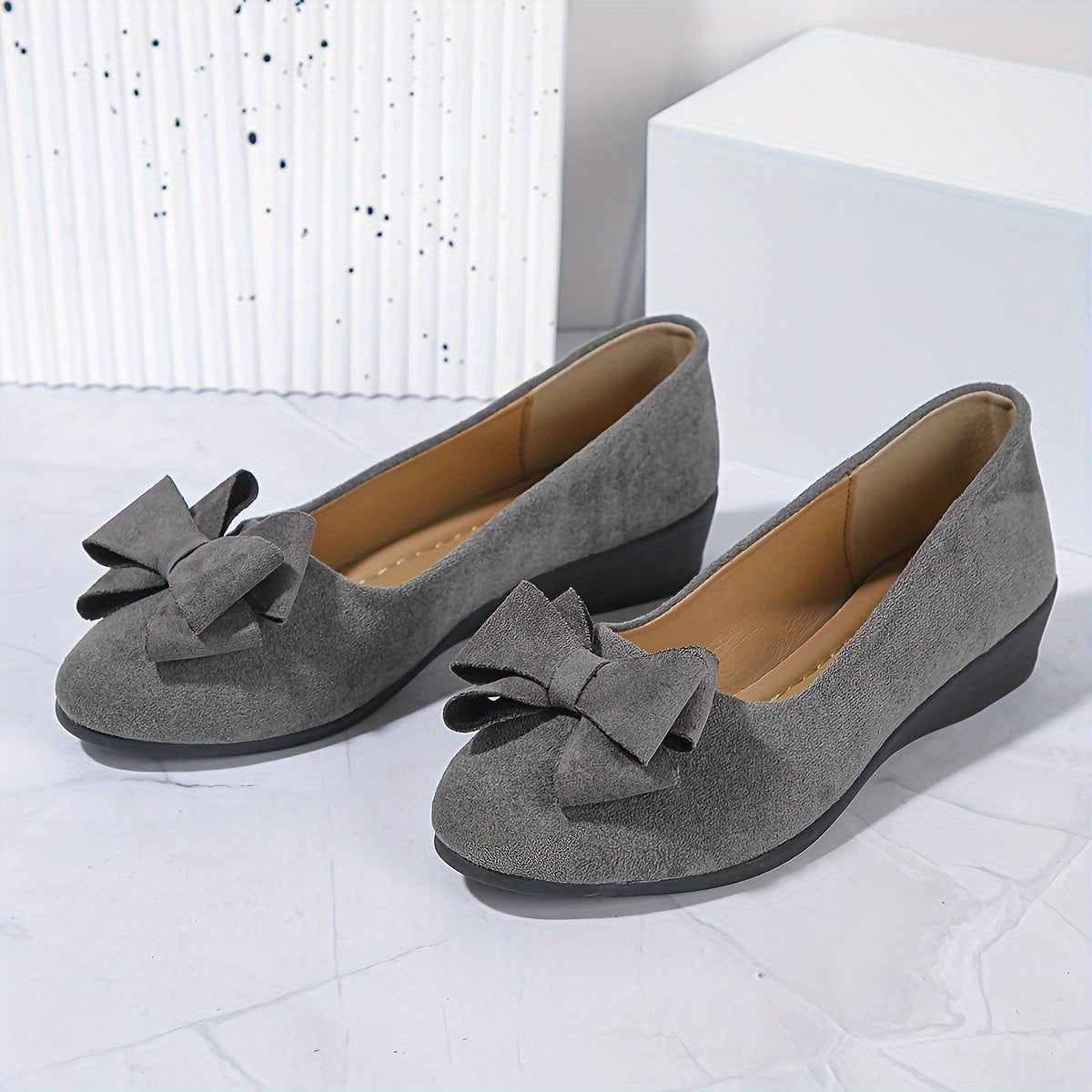 Irène - Chaussures Plates Confort Nœud