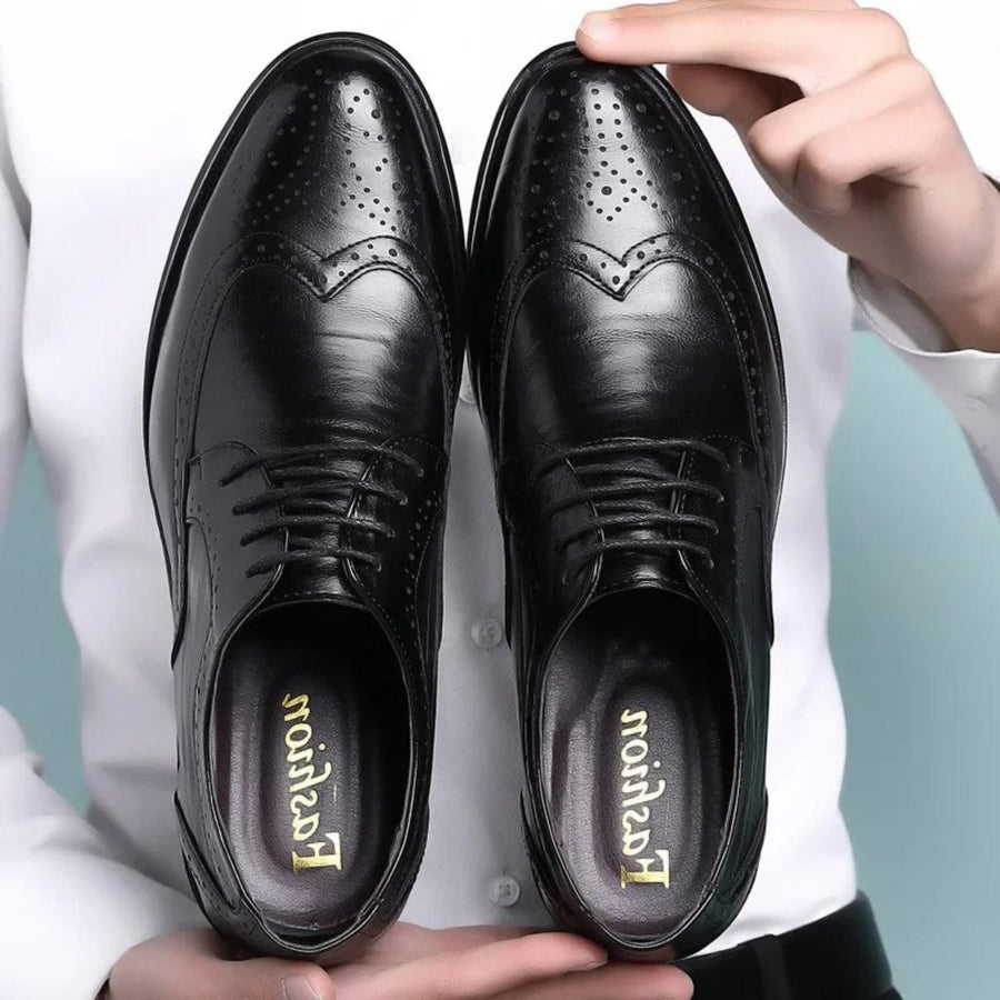 Chaussures Richelieu Bout Golf Homme Cuir à Lacets
