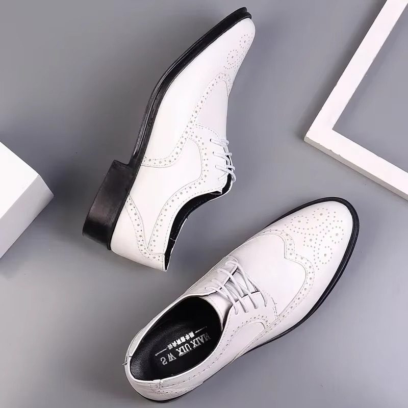Chaussures Richelieu Bout Golf Homme en Cuir
