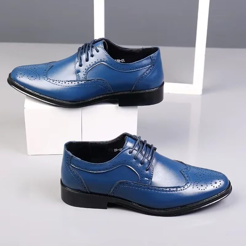 Chaussures Richelieu Bout Golf Homme en Cuir