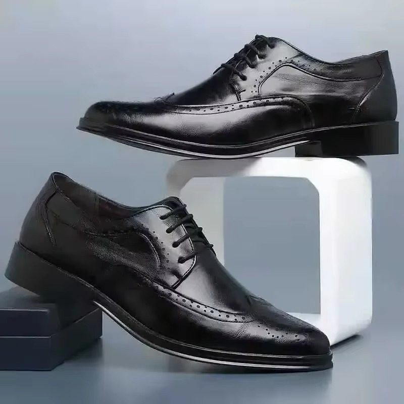 Chaussures Richelieu Bout Golf Homme en Cuir