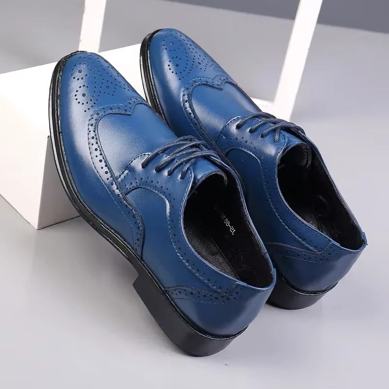 Chaussures Richelieu Bout Golf Homme en Cuir