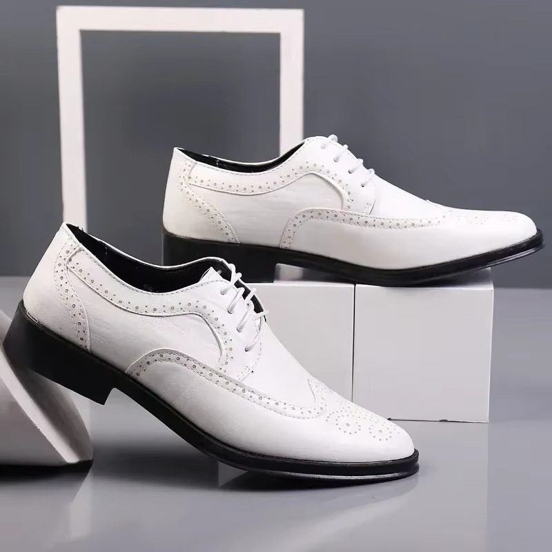 Chaussures Richelieu Bout Golf Homme en Cuir