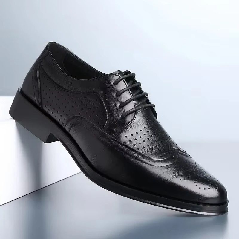 Chaussures Richelieu Bout Golf Homme en Cuir