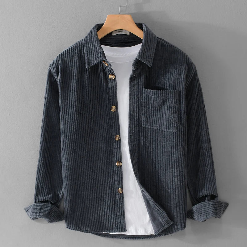 Mathias - Chemise Velours Côtelé
