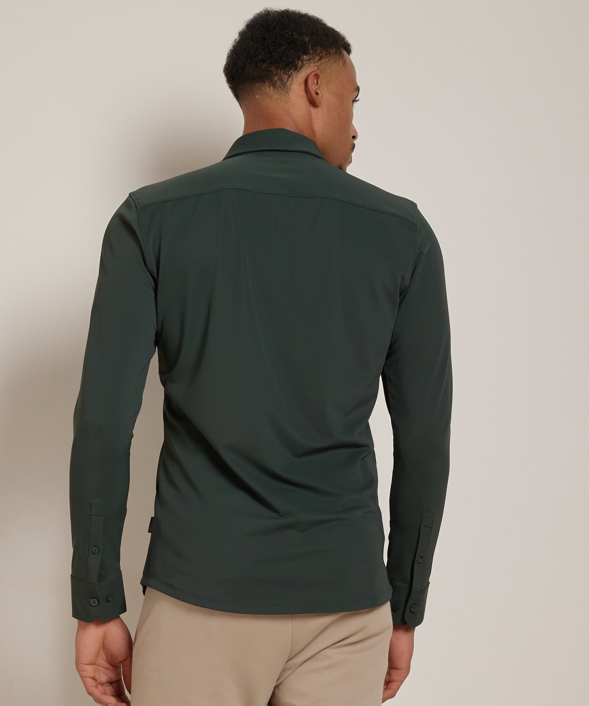 Chemise homme stretch regular fit manches longues smart casual