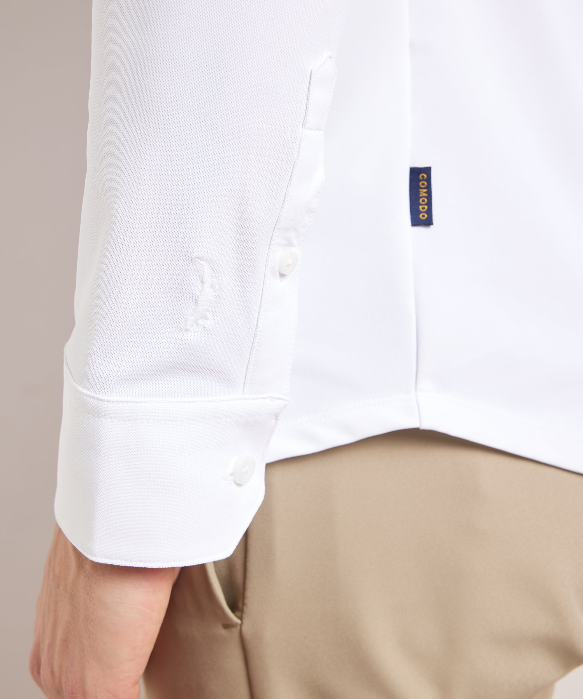 Chemise homme stretch regular fit manches longues smart casual