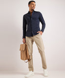 Chemise homme stretch regular fit manches longues smart casual