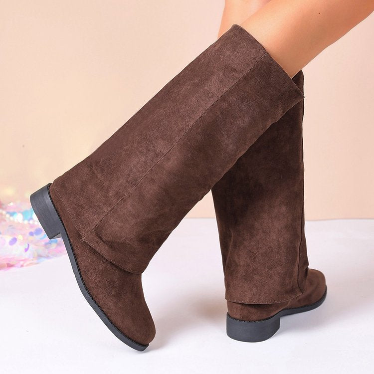 Clothilde - Bottes Hiver Cuir Velours