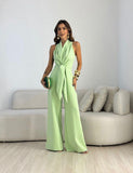 Combinaison femme fluide taille marquée